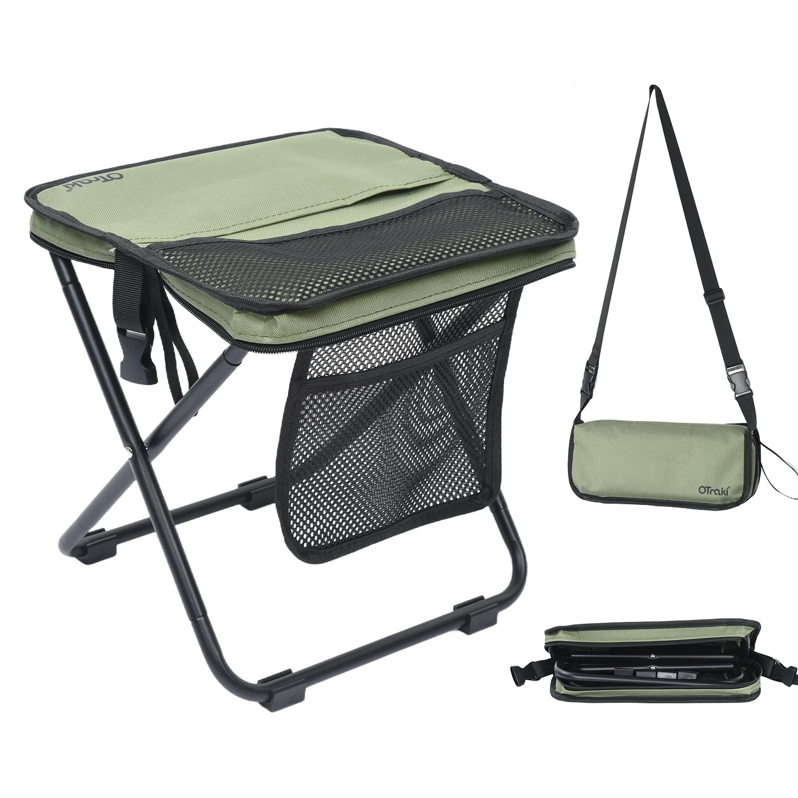 Tabouret de Camping Pliable OTraki - Léger et Pratique pour l'Extérieur