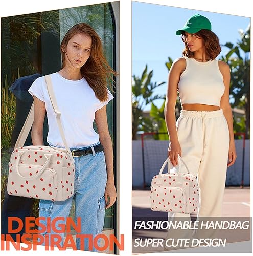 Miniatura 7 de Lunch Bag for Women Girls, Cute Insulated Reusable Lunch Box Leakproof Lunch Boxes Portable Lunch Tote Bag Cooler Bag