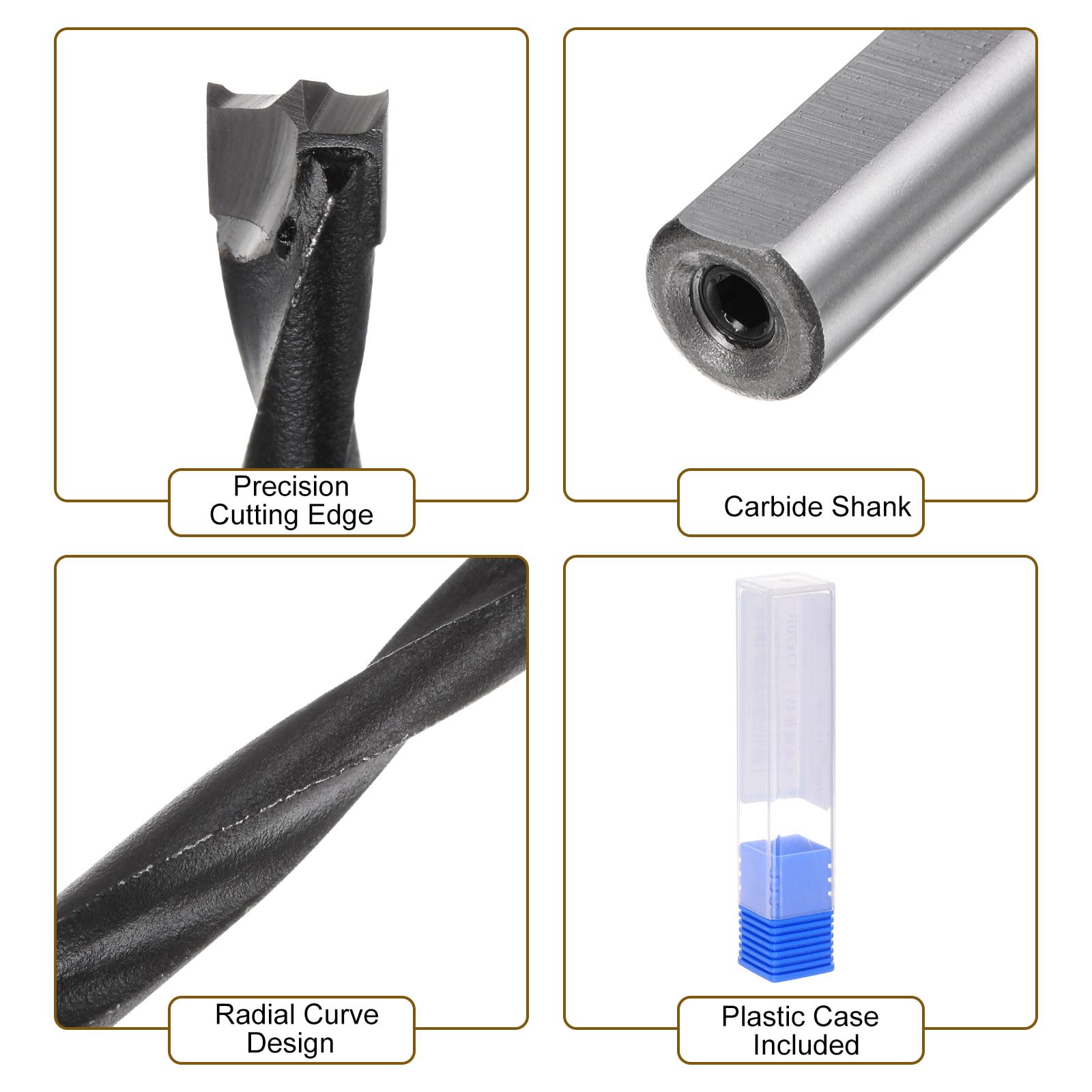 2 Forets à Pointe De Centrage Quarkzman - 4.5mm (11/64) - Pour Bois/Plastique - Perçage Précis Menuiserie