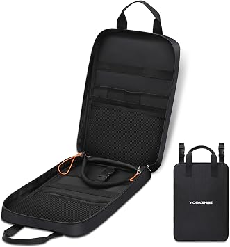 Camp Kitchen Organizer, High Capacity Camping Cooking Utensils Bag, with Hanging Hooks and Paper Towel Holder, Multi-pocket Waterproof Portable Storage for BBQ Outdoor Cooking Essentials