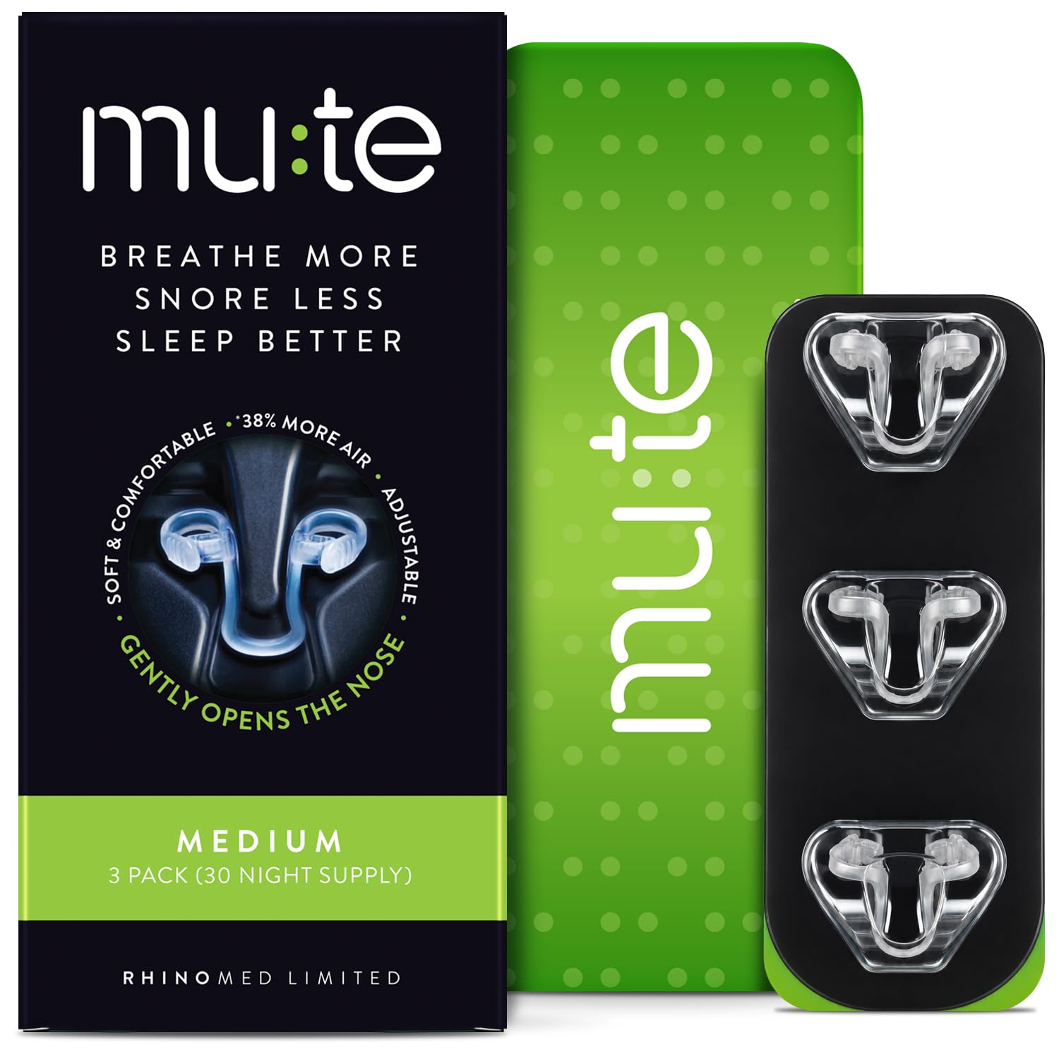 Rhinomed Mute Nasal Dilators for Sleep, Snoring Solution, Starter, 3 Sizes — Amazon image 10