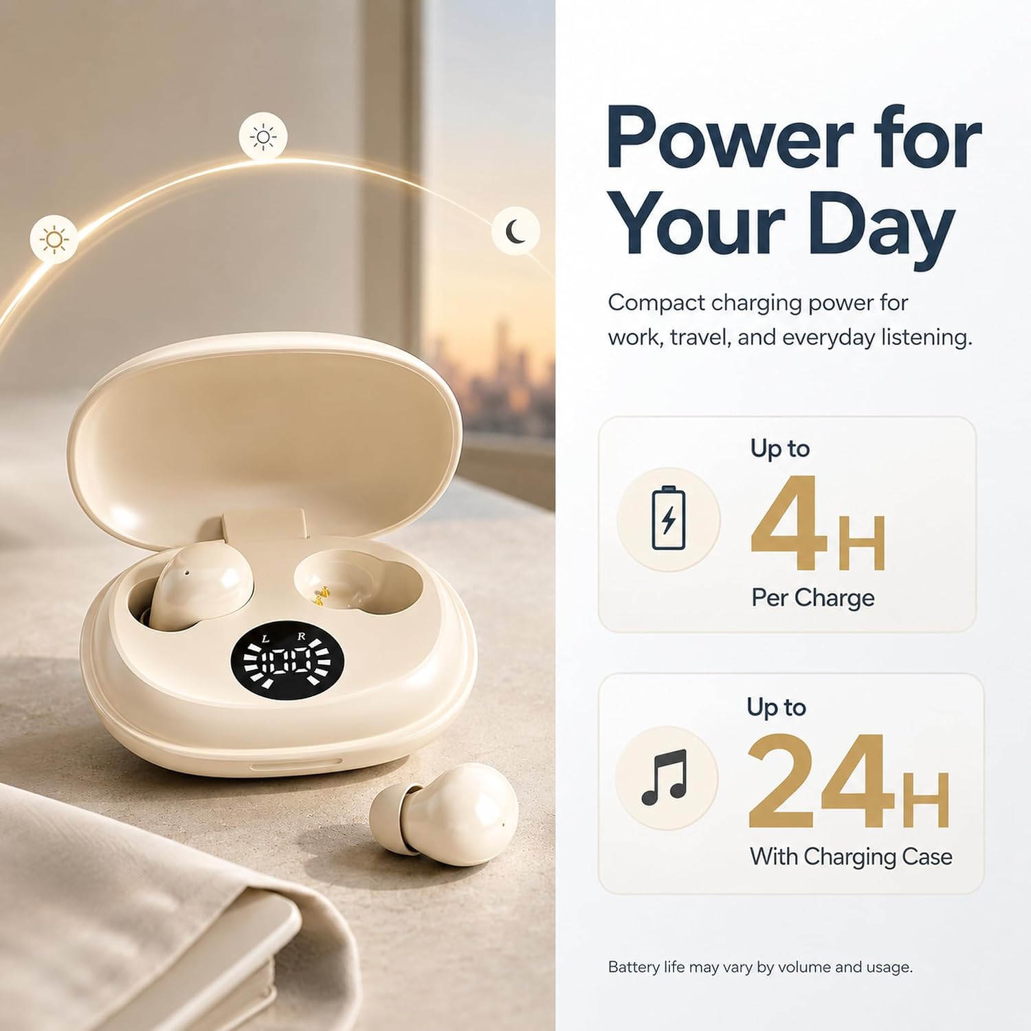 Wireless Sleep Earbuds Ultra Lightweight Invisible Mini Earphones image 3