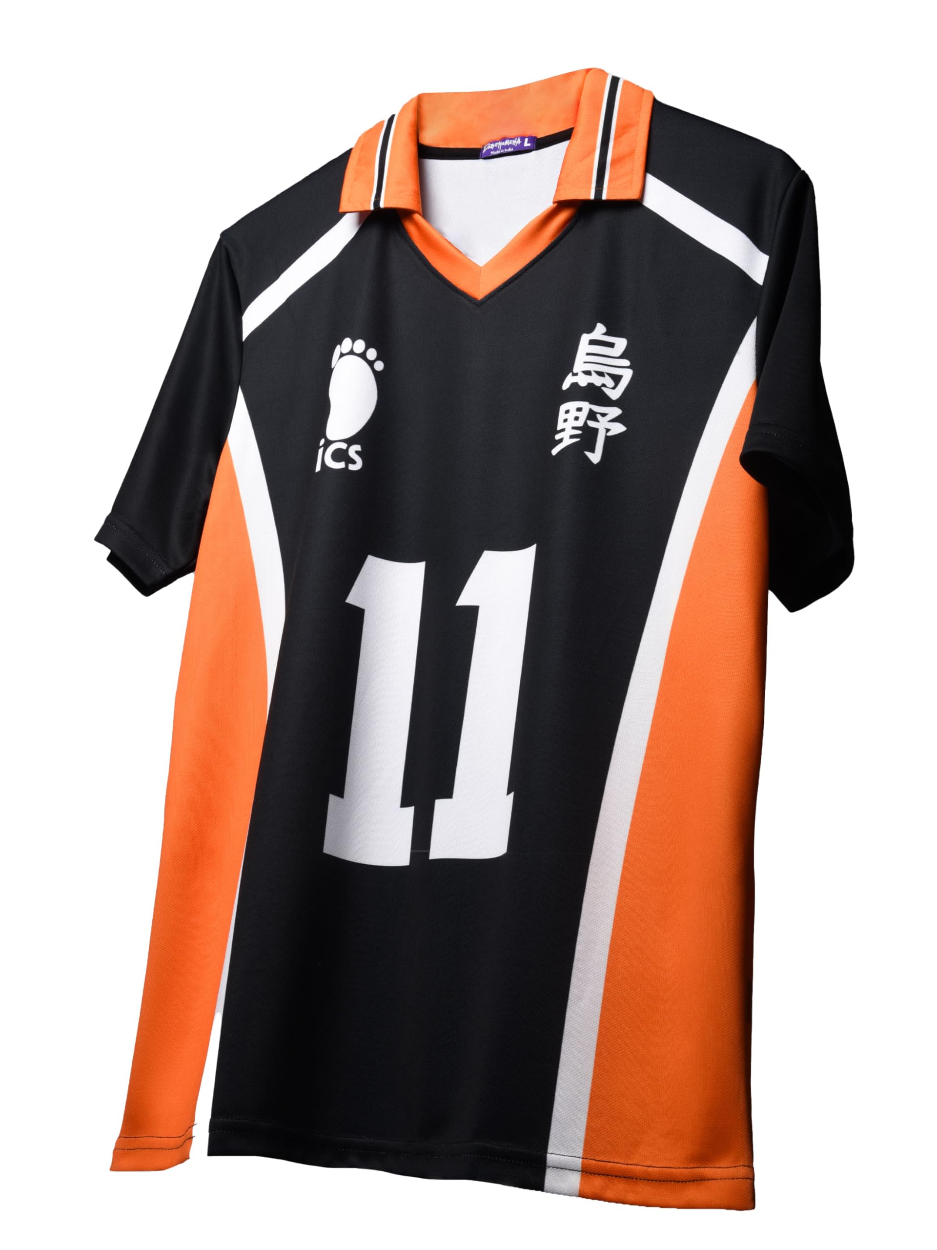 comicsense Unisex Anime Jersey T Shirts for Men and Women, Karasuno 11 Printed Anime Jersey Tee-picture-22