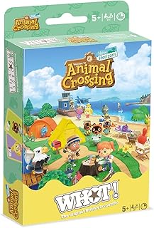 Waddingtons Number 1 Animal Crossing WHOT! Card Game, contains 53 playable cards featuring Isabelle, Mabel, and Timmy and Tommy, travel game, great gift and toy for Boys and Girls Aged 5 plus