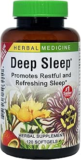 Deep Sleep Softgels - Herbal Sleep Support Supplement - Rest & Calming Support with Passionflower, Chamomile & Lemon Balm - 120 Softgels (120 Servings)