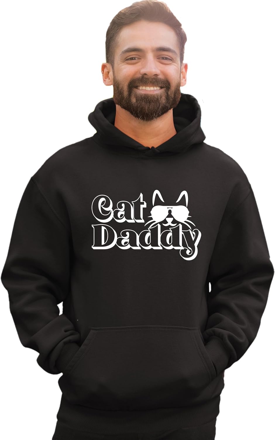 Go All Out Cat Daddy Funny Cat Dad Cat Lovers Gift Idea Mens Sweatshirt Hoodie