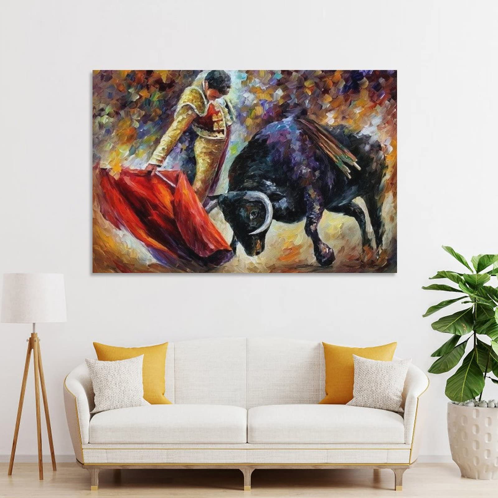 Amazon.co.jp: スペインの闘牛 ウォールアート 絵画 ホームインテリア