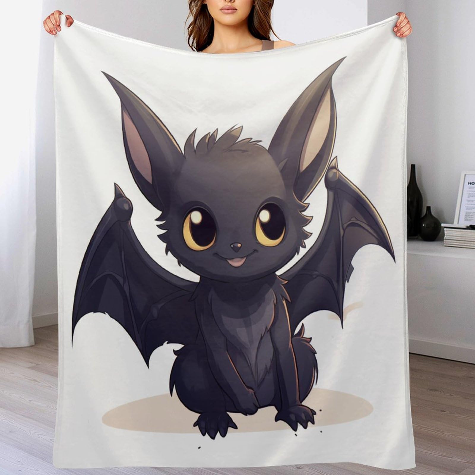 Couverture Chauve-Souris Plaid Flannel Doux Couverture Canapé Enfant Adulte 150x200