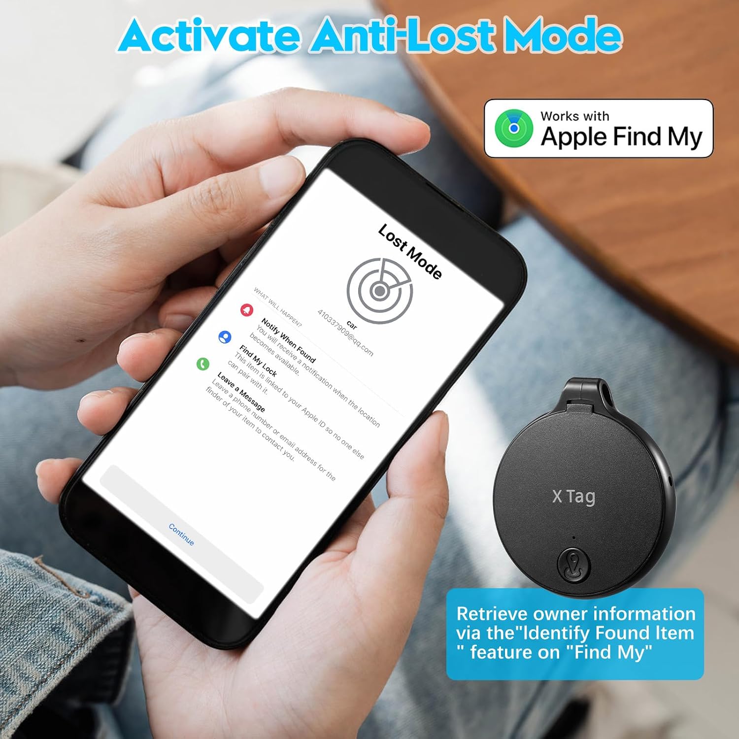 Air Tags-4 Pack: Item Finder for Apple Find My (iOS only) APP Tracker Tag Used Together, Track Your Luggage, Keys, Backpack, Purse, Pets and More, Location Tracking Device for Family Outdoor Travel thumbnail