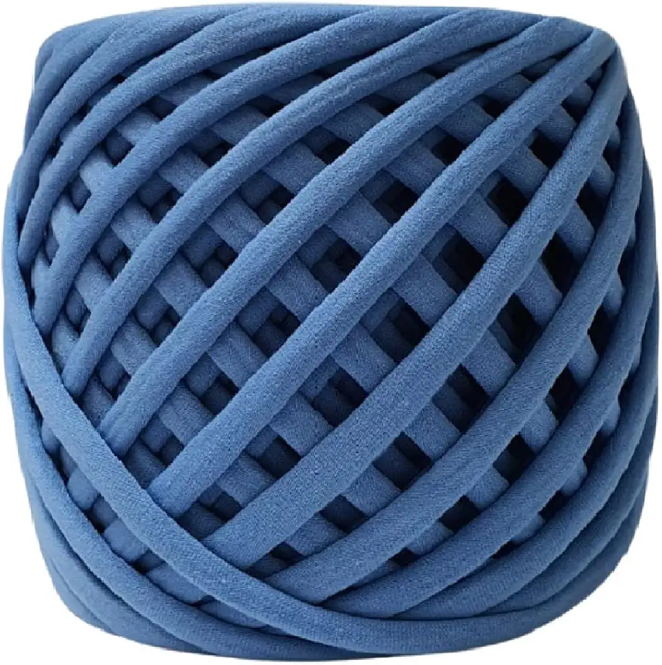 Fio de Malha Dalia Premium 500g – Espessura 33mm, Anti-Pilling, para Crochê, Tricô e Bolsas Artesanais (4009-Cobalto)