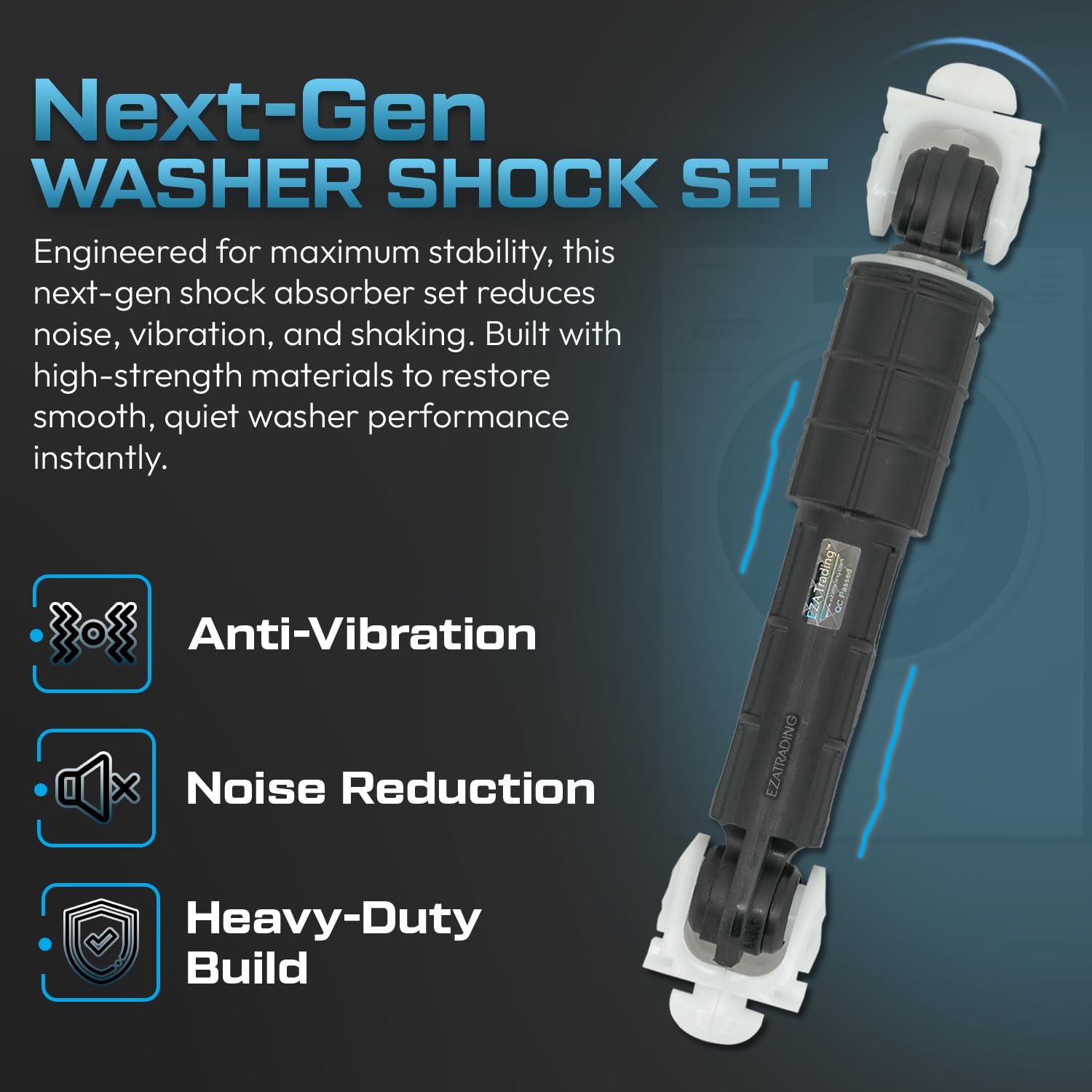 Washer Shock Absorber For Kenmore/Maytag/Whirlpool/Kitchen Aid Washers WP8182703 - View #6