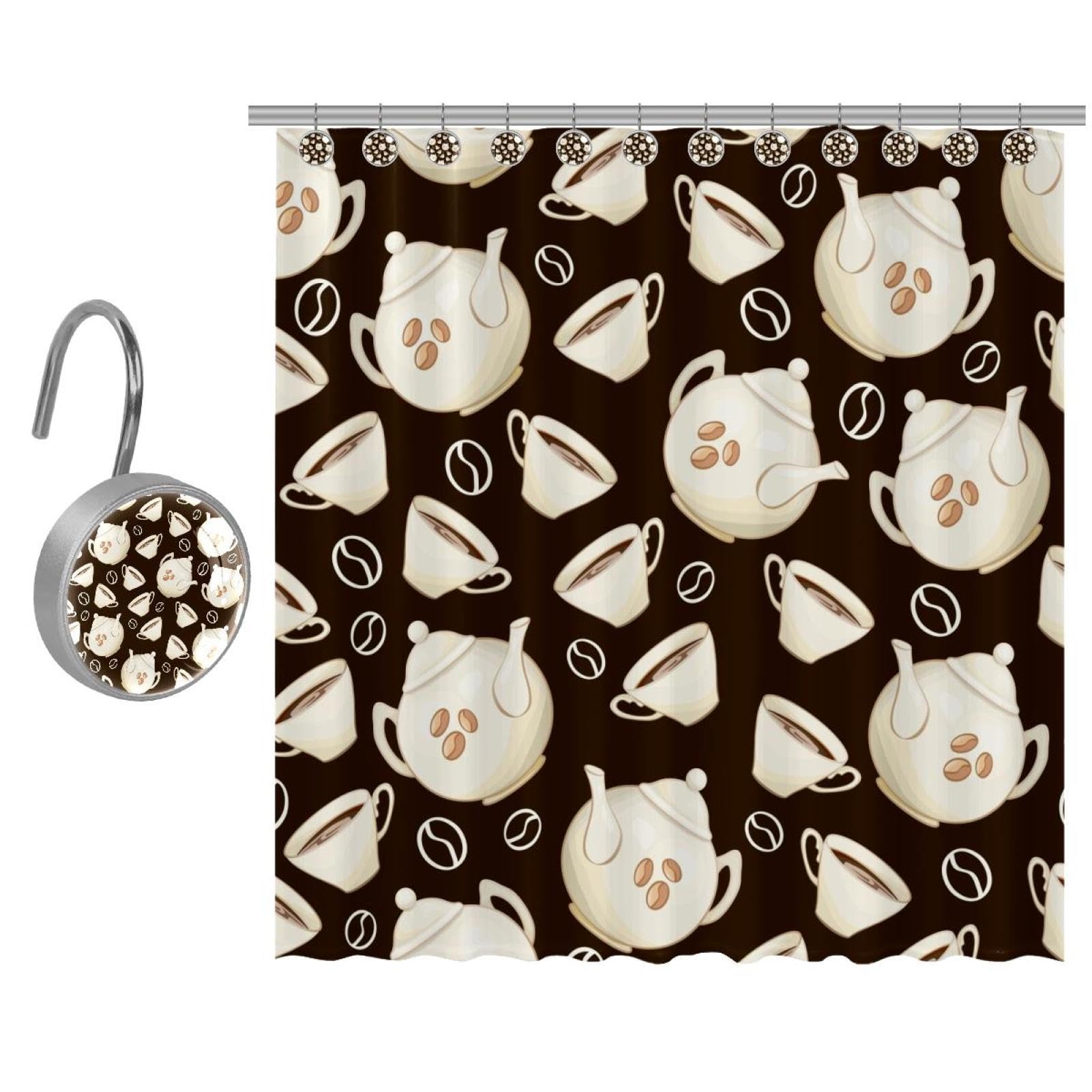 Rideau de douche porcelaine pour une ambiance tea time