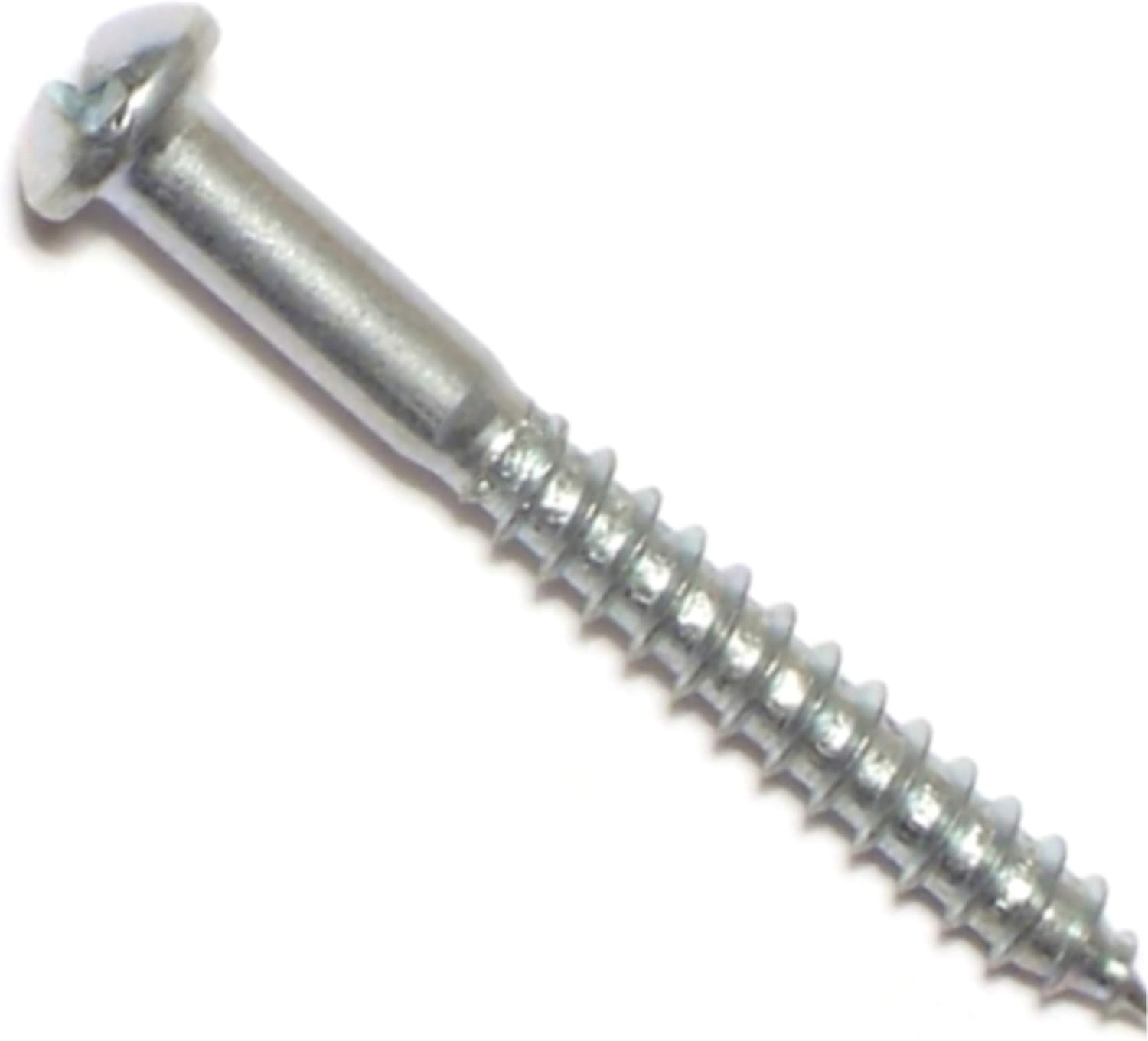 HardtoFind Fastener 014973317355 Slotted Round Wood Screws, 11/4