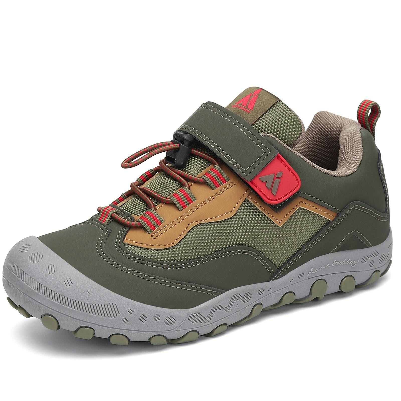 Mishansha Kids Hiking Boots Toddler Girls Boys Hiking Shoes Water-Resistant Anti-Collision Non-Slip Athletic Outdoor Trekking Boots — view 54