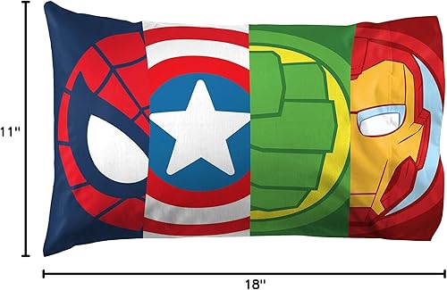 Miniatura 8 de Jay Franco Paquete de 3 piezas de almohada Hulk Buddy para niños pequeños, incluye almohada y fundas de almohada