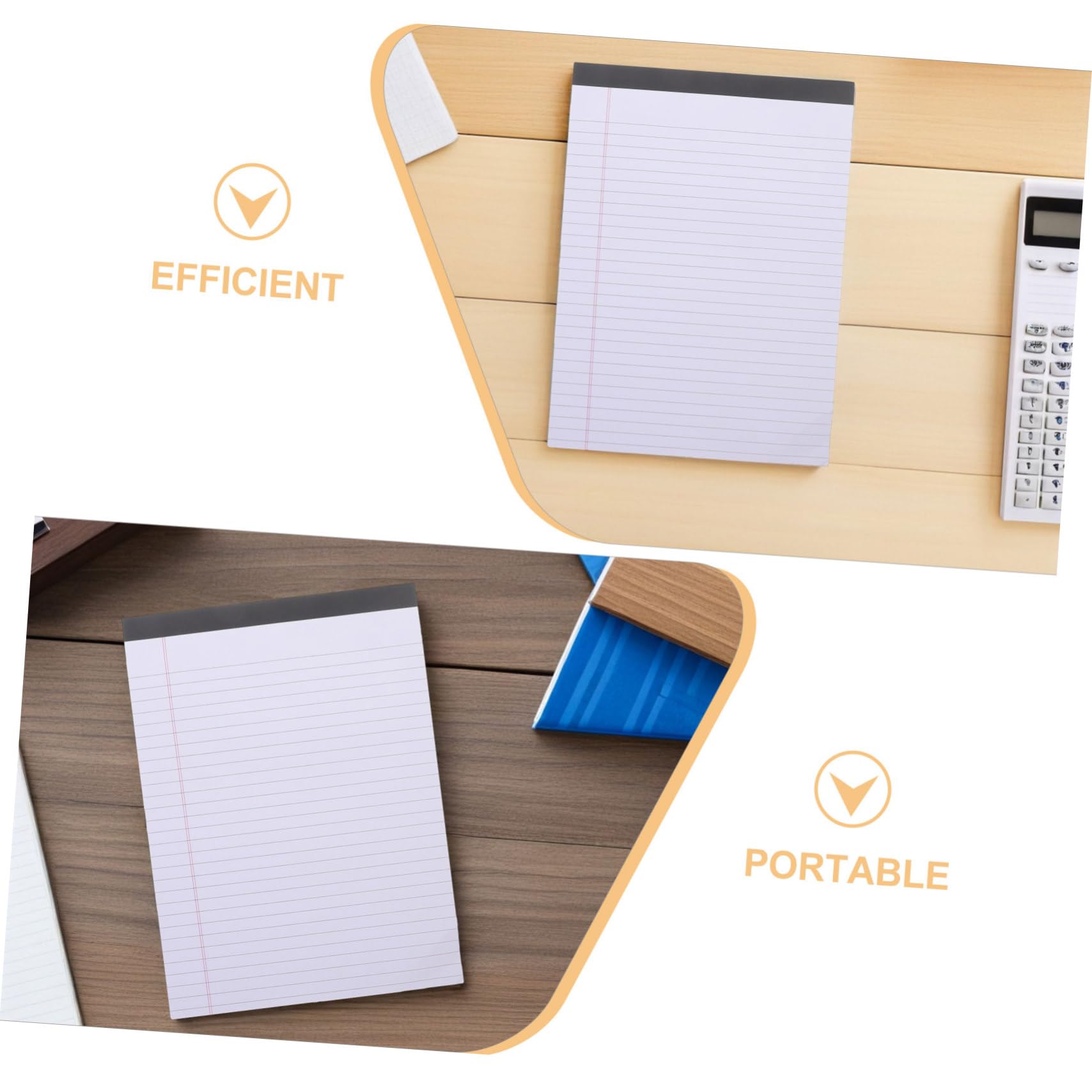 Cuaderno de Notas Legal 8 Piezas 400 Hojas Papel Blanco