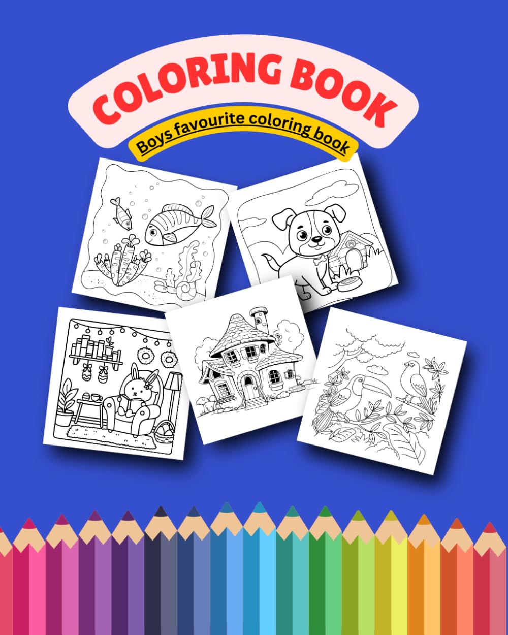 children coloring book: Boys Favorite Coloring Book – A Joyful Coloring Adventure for Young Artists