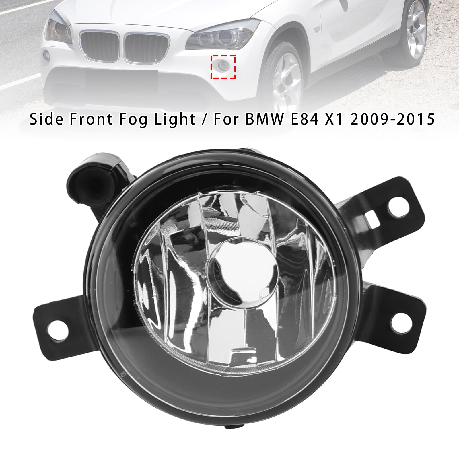 1 Pcs Front Left Fog Light Without Bulb für BMW X1 E84 2009-2015 63172993525