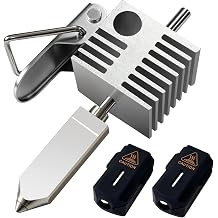 0.4 mm Hot End for Sparkx i7 Hardened Steel Nozzle Heat-Resistant Integrated Extruder Hot End Print Head Replacement for Creality SPARKX i7 3D Printer Accessories with 1 Silicone Sleeve