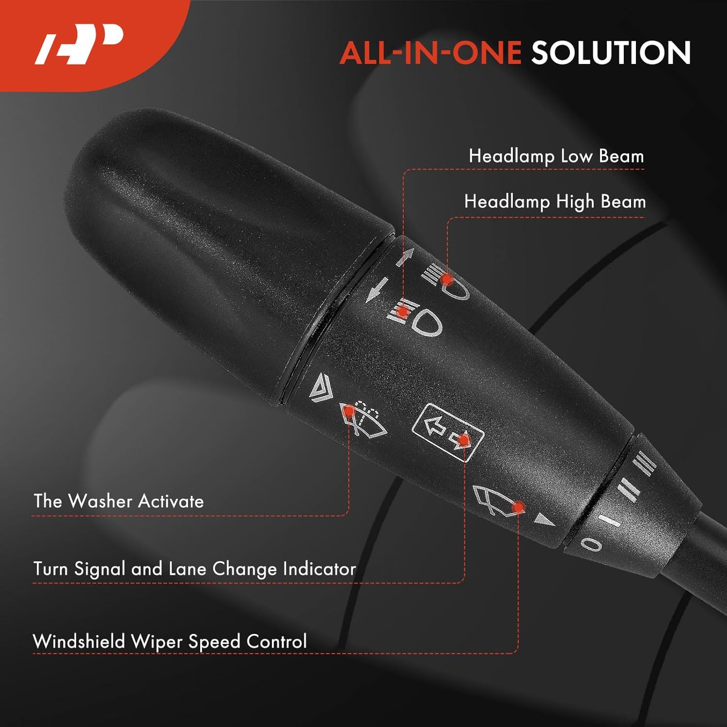 A-Premium Turn Signal Switch, Headlight Dimmer, Windshield Wiper Washer Multifunction Switch Lever Compatible with Mercedes-Benz C230 02-04, C240 01-04, C320 03-04, CLK320 03-05, CLK500 03-04