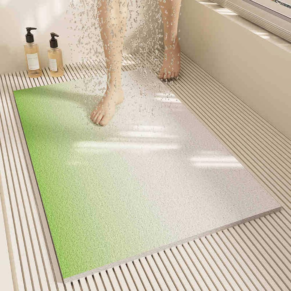 Alfombra Bañera Antideslizante 90X90 cm Alfombrilla de Ducha Loofah de PVC Suave Secado Rápido Sin Ventosas Alfombra para Ducha y Bañera