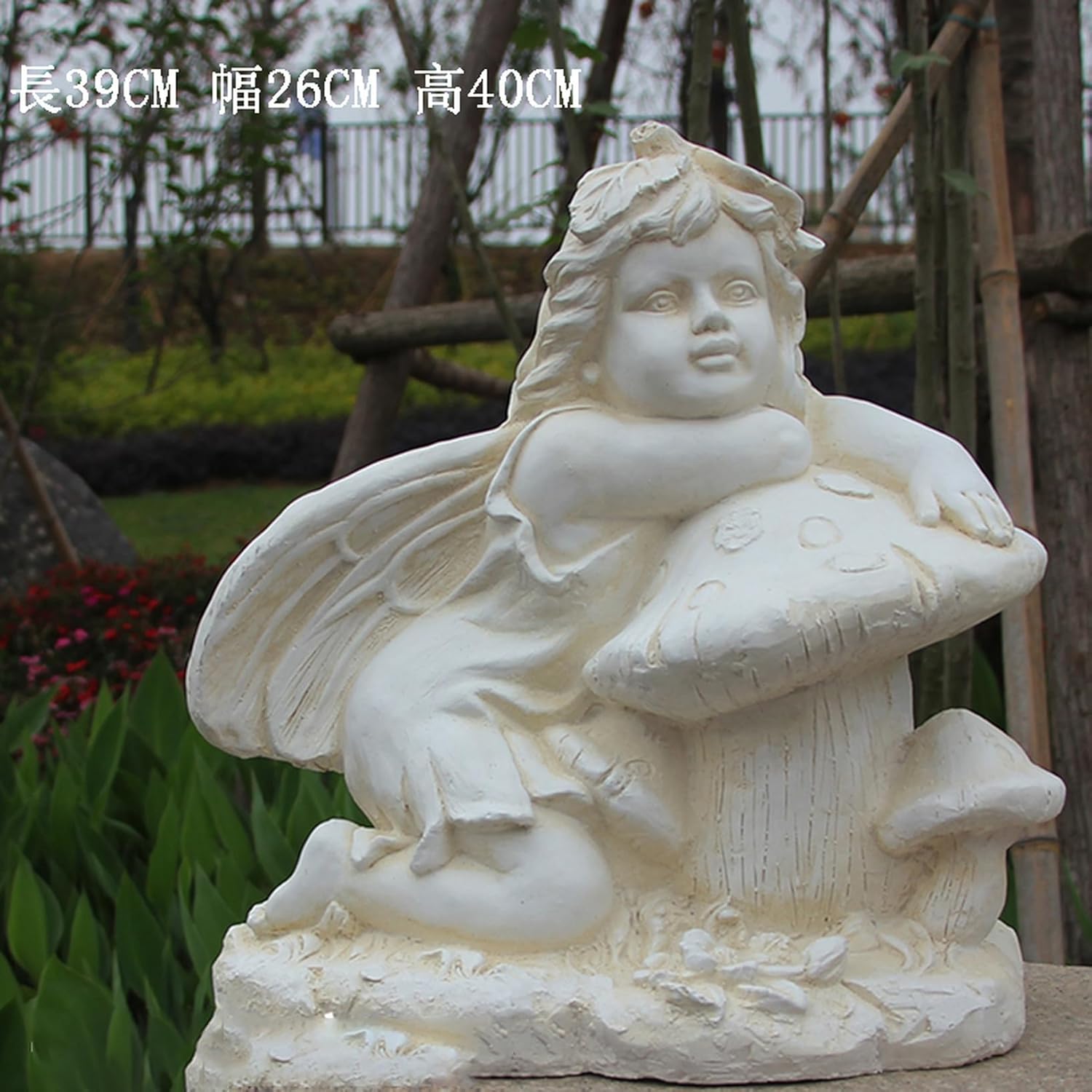 エンジェルの彫刻 樹脂オーナメント 約50cm ブラウン エンジェルの彫刻 樹脂オーナメント 約50cm ブラウン 心の安らぎ 天使