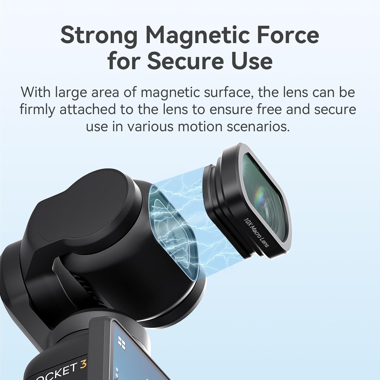 Magnetic Macro Lens and Wide Angle Lens Filter Kit for DJI Osmo Pocket 3 Camera (Wide Angle Lens)