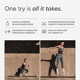 Sports Research Sweet Sweat Waist Trimmer (Core Series) - Premium Sweat Enhancing Fitness Band for Women & Men - Adjustable Fit  Latex-Free Neoprene - Pink Logo, Large