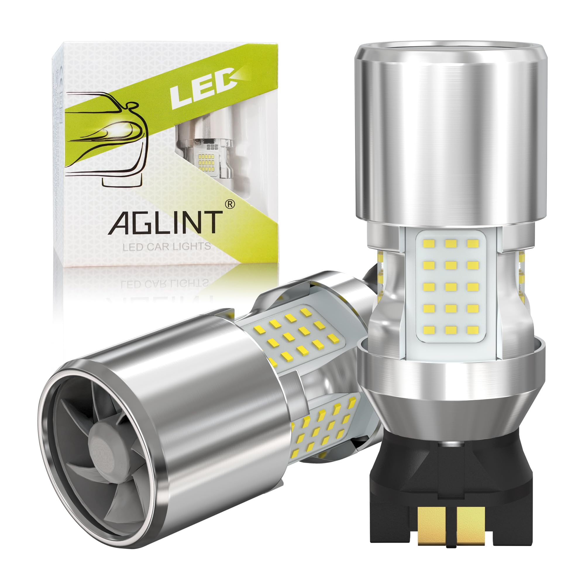 PWY24W PW24W LED Lampadine CANBUS Senza Errori Anti Hyper Flash 12V PW16W 12182 NAHTR 12174 12174NA per Auto DRL Marcia Diurna Luce Indicatori di Direzione 6500K Bianco 2PCS