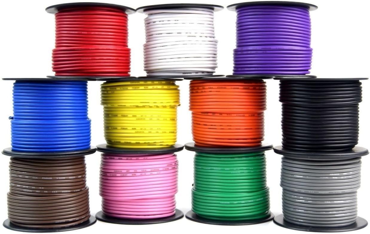🔥 Cashback up to 70% 14 Gauge 11 Rolls 100 Feet Primary Power Ground Wire All Purpose Remote Cable Exclusive Discount 90% Price 14 Gauge 11 Rolls 100 Feet Primary Power Ground Wire All Purpose Remote Cable
