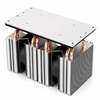 Luqeeg Thermoelectric Cooler, 12V 240W Peltier Cooling Module, Portable Semiconductor Refrigeration System, DIY Radiator Air Cooler Heat Sink for Aquarium Chiller, Hydroponics, Industrial Equipment