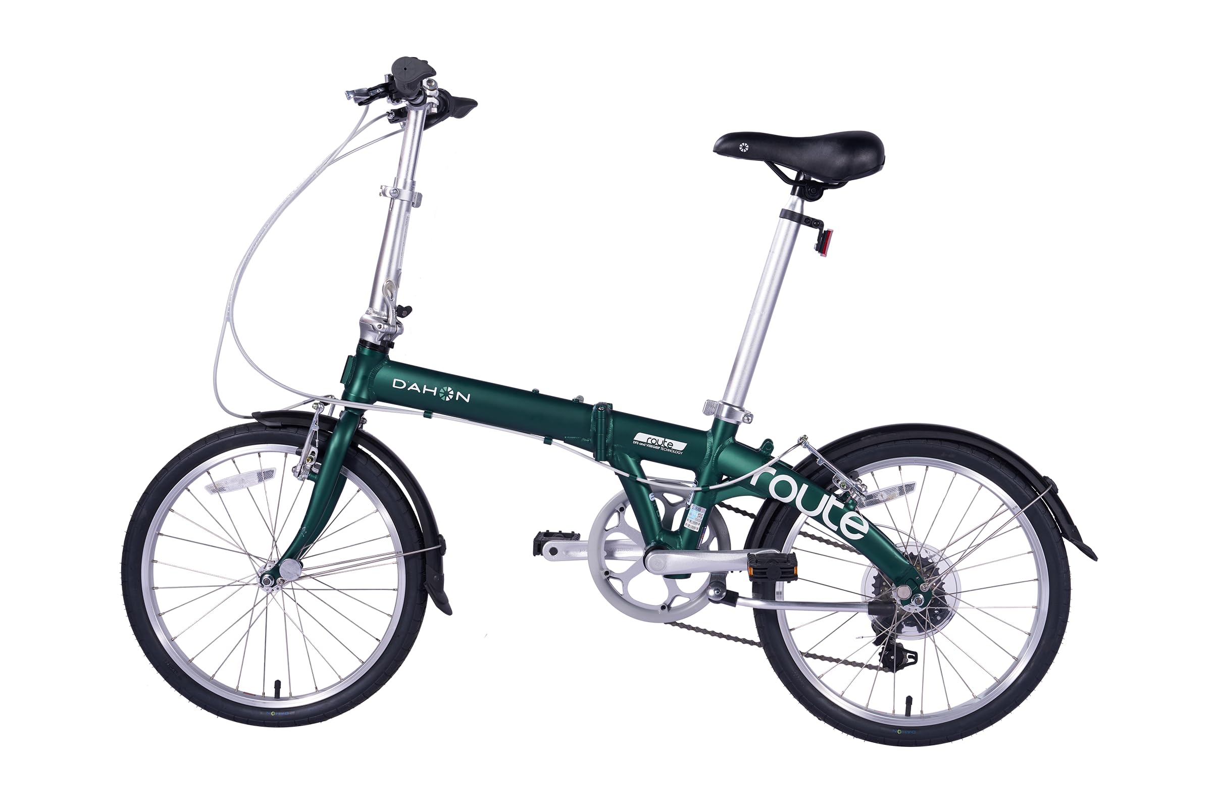 Dahon Route, Folding Bicycle, 20-Inch Wheels, Dark Green: Buy 