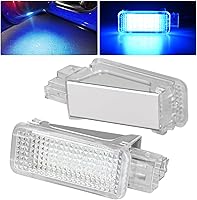 Vista 10 de Nilight 2 piezas de luz LED para panel de puerta interior, luces de cortesía blancas y rojas, conexión plug and play, compatibles con Ford F-150