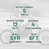 Vista 6 de Battery Tender Cargador de batería de panel solar de 5 vatios de 12 V con controlador de carga – IP67 resistente a la intemperie – Montaje