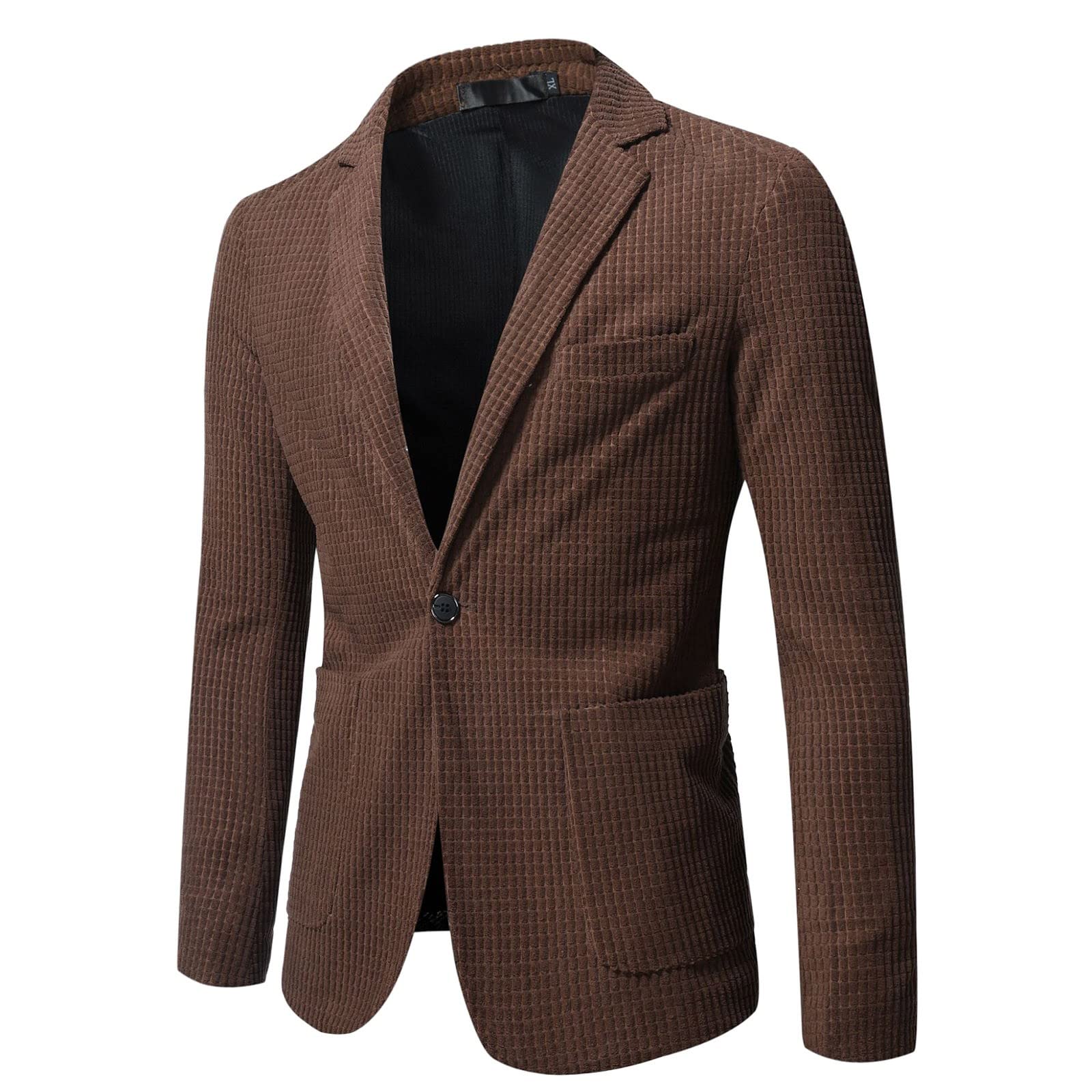 Generisch Męska marynarka, nowoczesna, slim fit, luźna, letnia, lekka, regularna, męska, na wiosnę, stylowa kurtka garniturowa, biznesowa, na wesele, imprezę