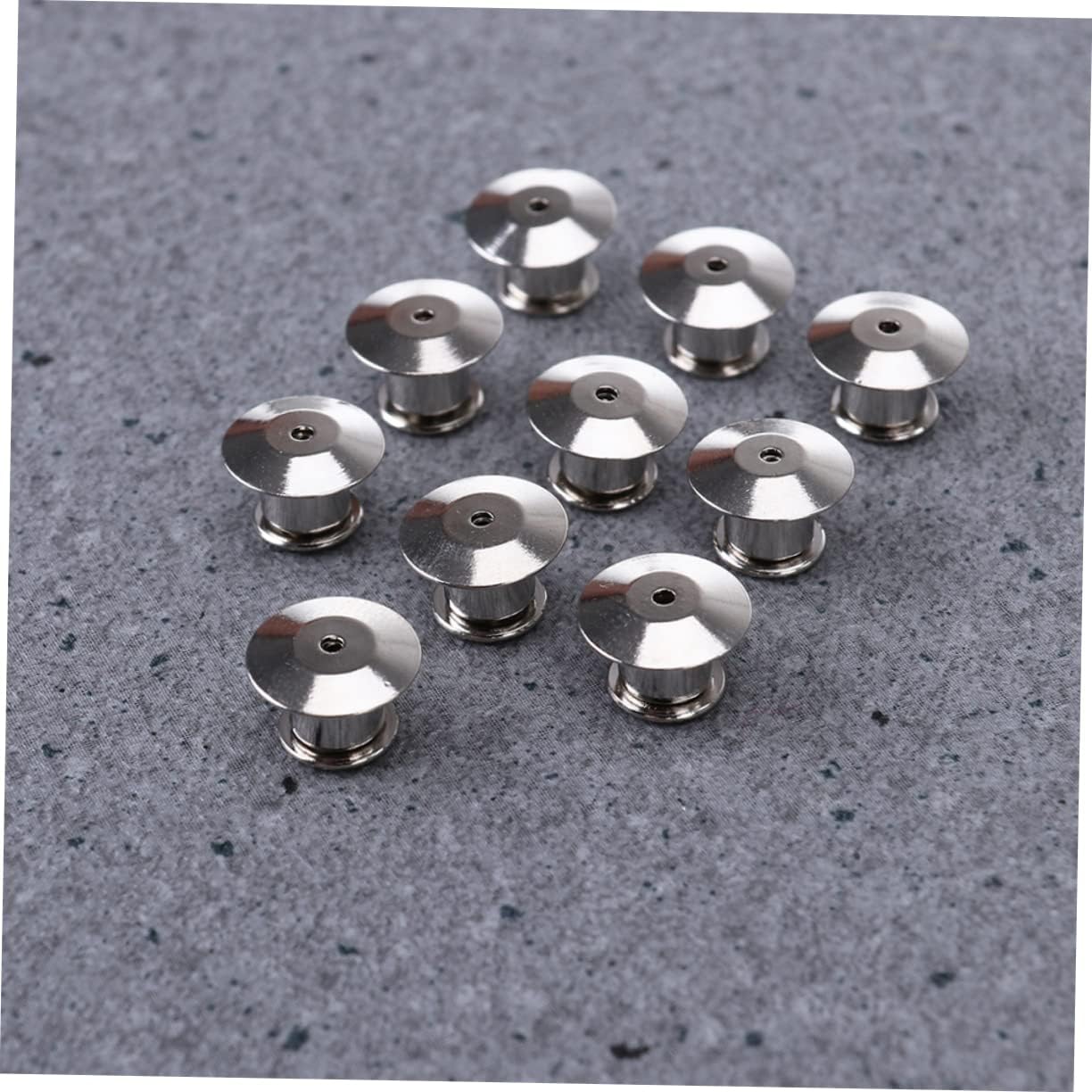 ARTIBETTER 110pcs Locking Pin Keepers for Badge and Brooch Clasp Fasteners for Crafts Jewelry Making and Projects Pin Backs and Lanyards