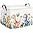 HIYAGON Rectangular Dinosaur Basket Kids Baby Storage Bin Toy Basket Organizer Box for Boys Dinosaur Room Decor(Colorful Dinosaur)