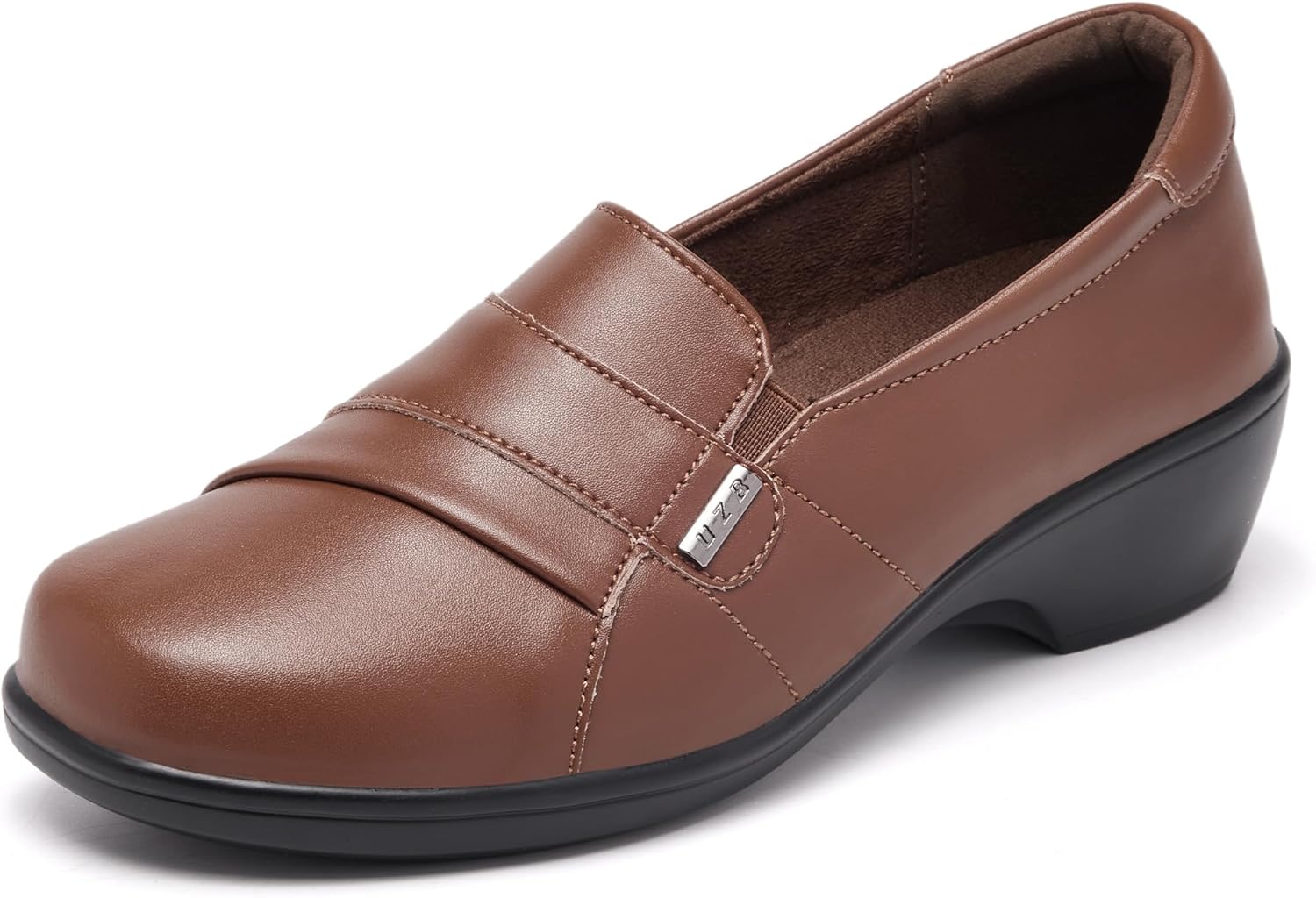 UZB Loafers for Women Dress Shoes Low Heel Slip On Shoes Casual Work Office Dressy Shoes