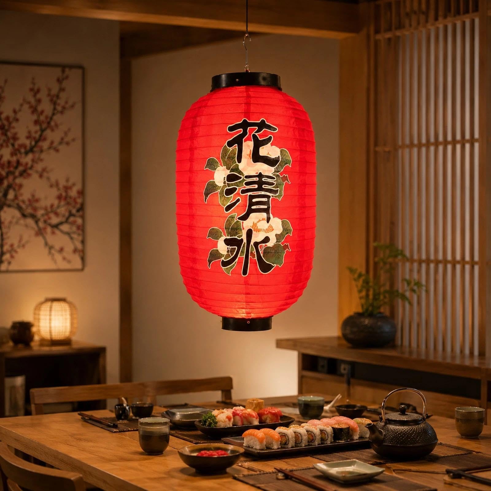 LOGOFUN Japanese Style Lantern Japanese Sushi Bar Hanging Lantern