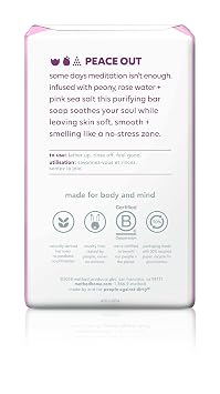 Method Bar Soap, Pure Peace, 6 oz, 4 pack, Packaging May Vary