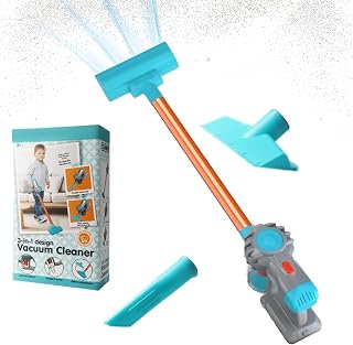 Aspiradora De Juguete para Niños Que Funciona, Interactiva Realista De Juego De Imitación, Escoba De Limpieza Juguete Aspiradora Sin Cable, para Juego De Roles Y Aprendizaje Temprano, Regalo