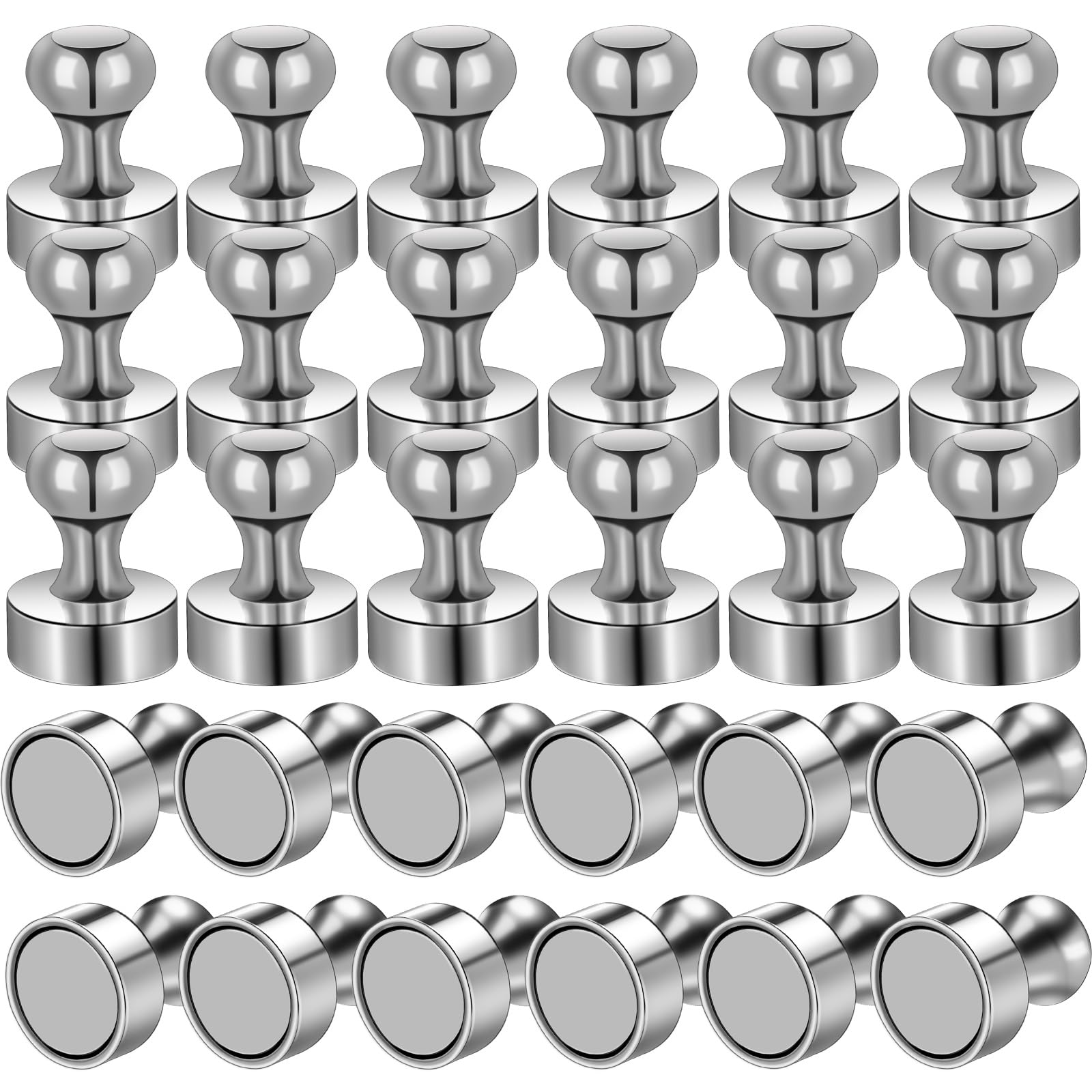 PuretéavHom 10 Stuks Sterke Magneten 12×16 Mm Zwart Neodymium Extra Sterk Met Opbergdoos Voor Magneetbord Whiteboard Prikbord Koelkast Schoolbord
