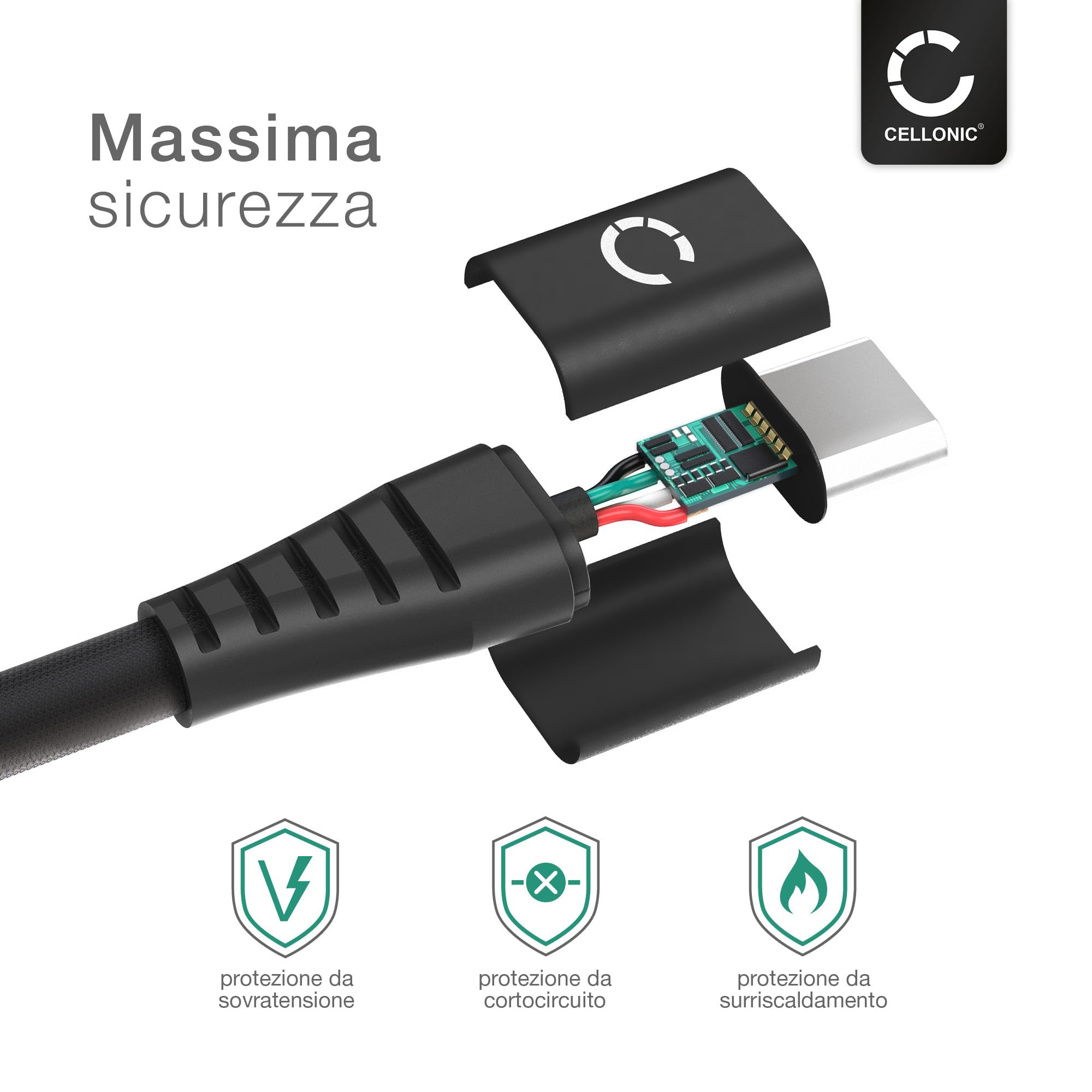 Cavo Micro USB Cellonic 2A: Ricarica Rapida E Trasferimento Dati A 480 MBit/s