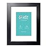 LaVie Home 8x10 Picture Frame, 8 x 10 Frame Display Pictures 5x7 with Mat or 8x10 Without Mat, Stable and Sturdy Black Frame and Polished Plexiglass, Horizontal and Vertical Format of The Walls, 1 Pc