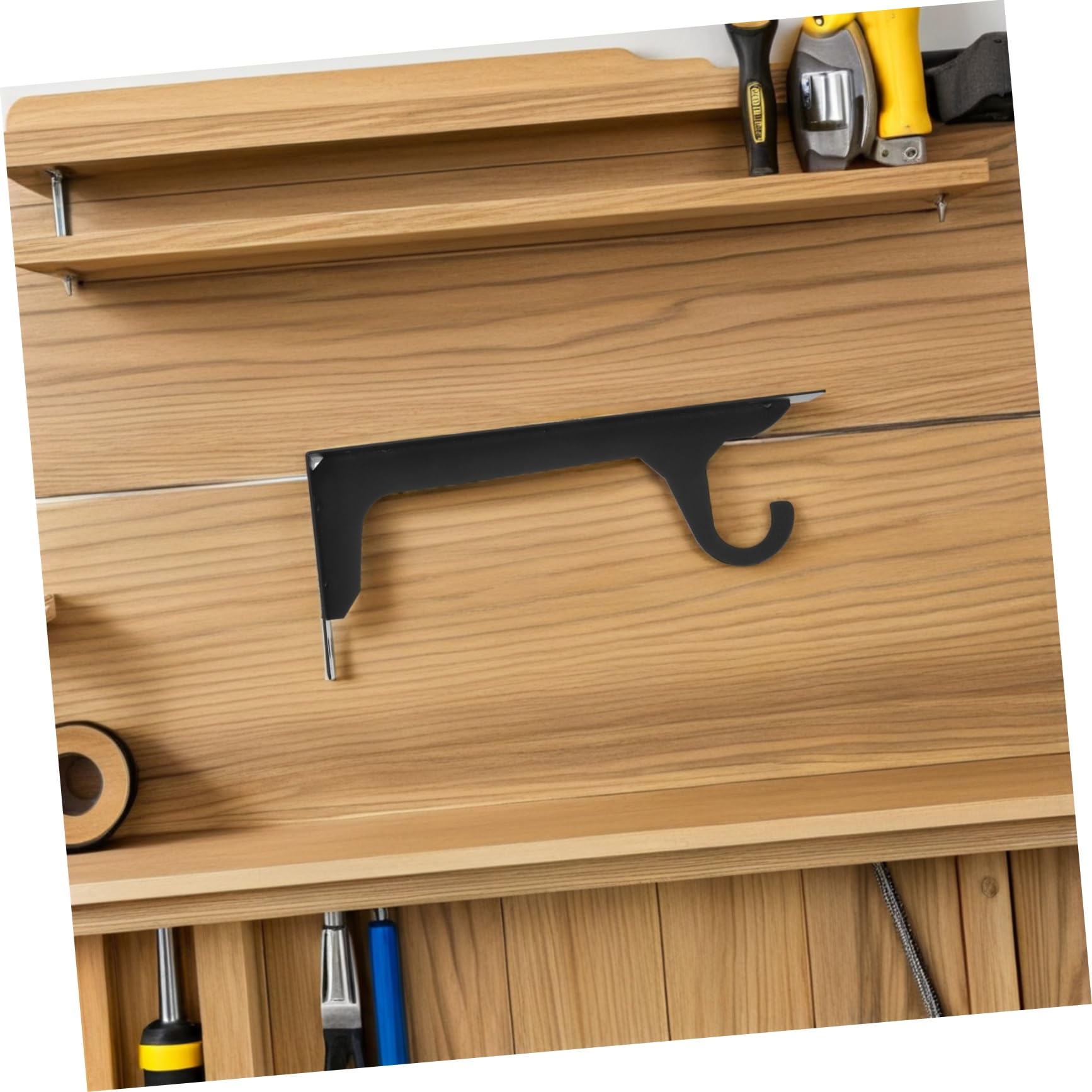 Uonlytech 2sets Staffe Per Mensole Pesanti in Spesso Con Ganci Staffe Nascoste Per Appendere Mensole Galleggianti Alla Parete Per Cucina Bagno Ufficio