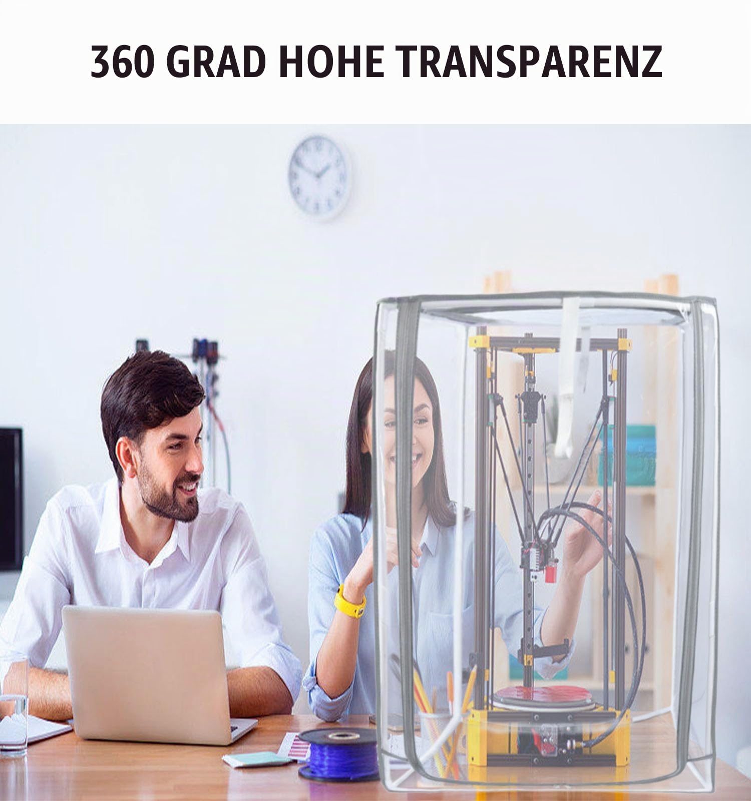 3D Drucker abdeckung,Staubschutzkappen,Geräuschreduzierung,Schutzabdeckung für Anycubic Kobra 2 Pro/2 Neo/2/I3 Mega S/ELEGOO Neptune 3Pro FDM/4 FDM/4Pro/AnkerMake M5C/Creality Ender 3 Serie 3D Drucker