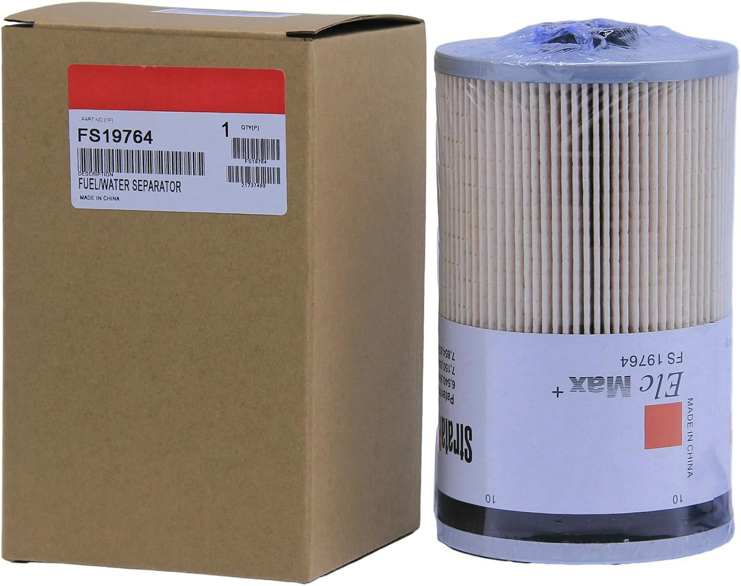 FS19764 Fuel Filter Water Separator Replaces FS19765, FS19763, FS19766, P550851, PF7930, WF10005, 21737499, 85120233, PF7928, P550849, L9765, L9763FXL, 33763, PF9814 Fits Cummins X12 X15 ISX12 ISX15