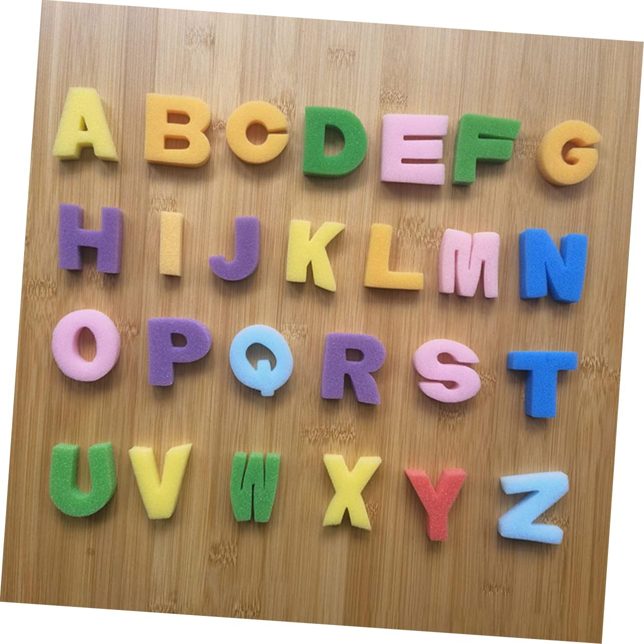 26pcs Alphabet Sponge Stamps Set for Kids Colorful DIY Painting Sponges for Early Learning Crafts and Art Projects