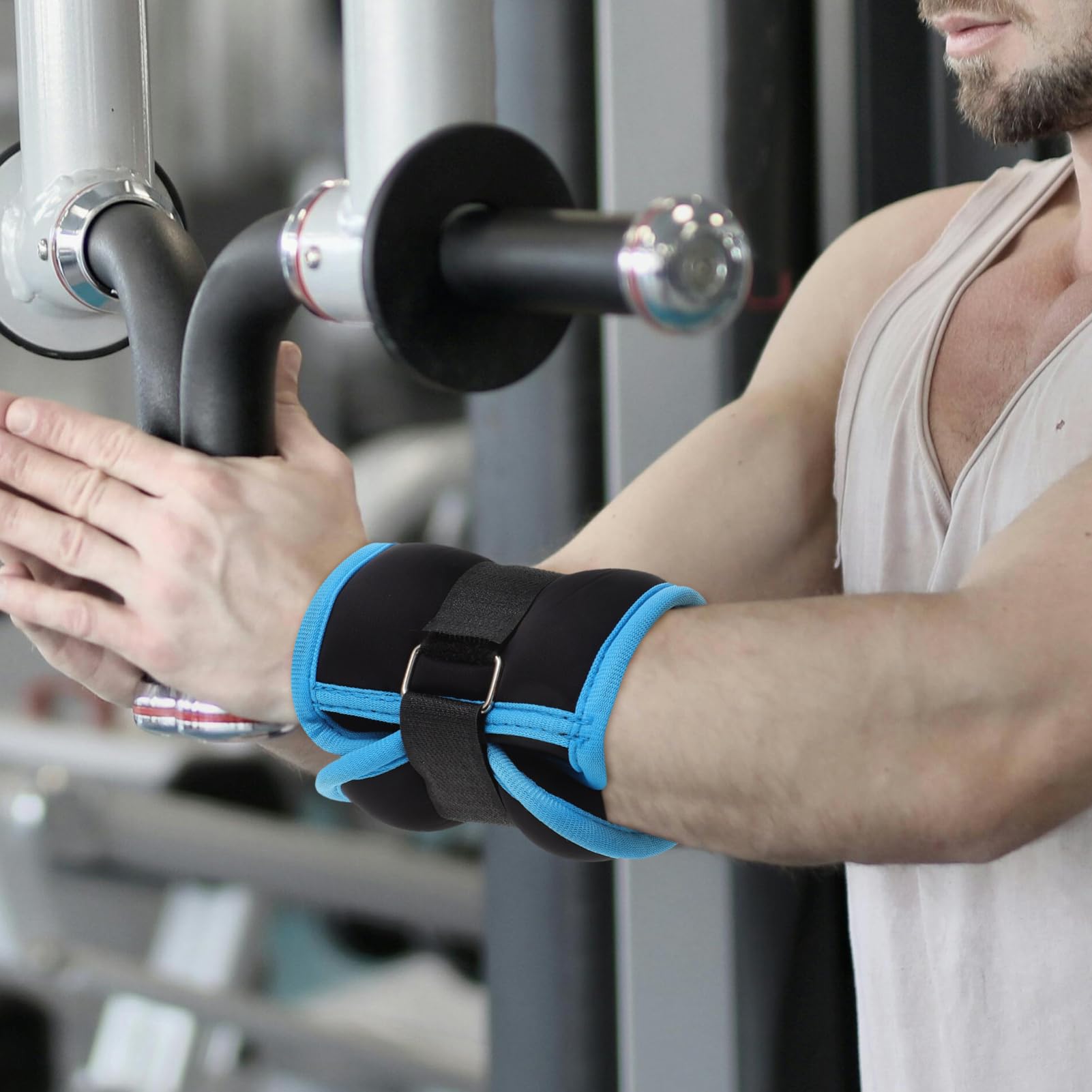 Pesi le Caviglie Professionali, Pesetti Polsi, 2 Pezzi da 0,5kg in Neoprene e Sabbia di Ferro, per Jogging e Allenamento