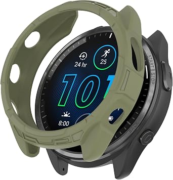 Muovrto Protective Case for Garmin Forerunner 965,Hollow-Out Cover